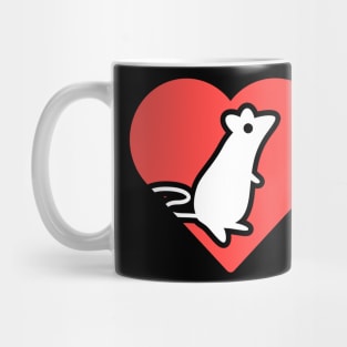 Heart And Pet Rat | Cute Funny Gift Mug